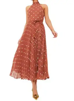 Zimmermann Sunray Picnic Dress Aragon/Cream Polka Dot, Leather Tie Belt Size 4/AU16 for rent on The Volte - image 5
