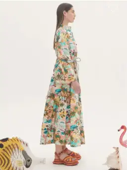 Alemais Mermaid Point Midi Dress Multi-colored Size AU 10 for rent on The Volte - image 3