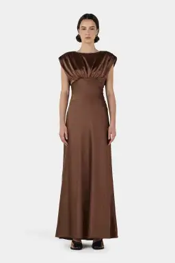 Meredith Silk Dress Biscuit for rent on The Volte - image 1