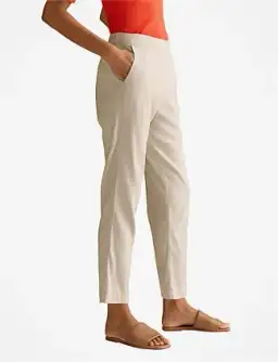Yarn Dyed Stretch Linen Blend Pull On Pant for rent on The Volte - image 3
