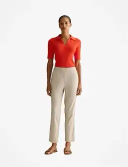 Yarn Dyed Stretch Linen Blend Pull On Pant for rent on The Volte - image 2