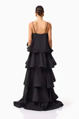 Elliat Tilly 5 Tiered Maxi Dress in Black Size XS / AU 6 for rent on The Volte - image 4