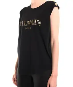 Balmain Logo T-Shirt Sleeveless Size 8 for rent on The Volte - image 3