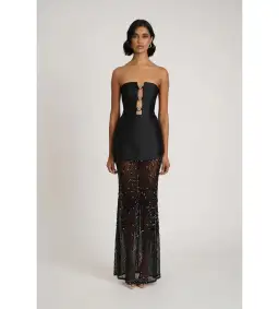 Eliya The Label Nerissa Dress in Black Size M/AU10 for rent on The Volte - image 2