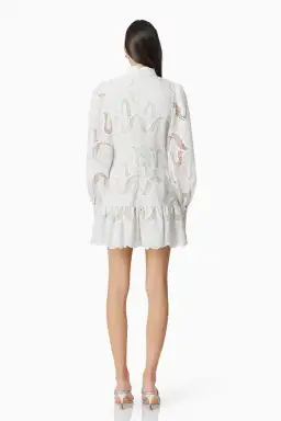 Elliatt Eliza Long Sleeve Mini Dress White Size 14 for rent on The Volte - image 6