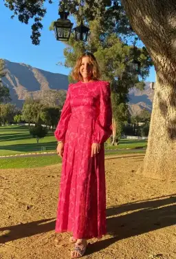 Zimmermann Edie High Neck Dress Pink Size 3 / AU 14 for rent on The Volte - image 1