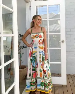 Alemais Paradiso Midi Sundress Multi Size AU 12 for rent on The Volte - image 5