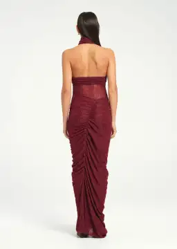 Benni Hudson Lace Maxi Dress Sangria Size 10 for rent on The Volte - image 2