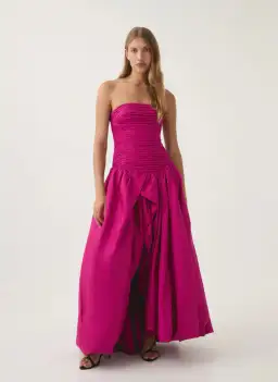Aje Bubble Gown Maxi Magenta Size AU 8