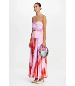 Acler Rockland Midi Dress in Violet Canvas Size AU 6  for rent on The Volte - image 2