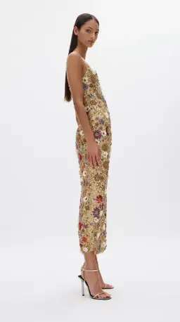 RACHEL GILBERT FRANCESCA GOWN DRESS GOLD SIZE 1 AU 8 for rent on The Volte - image 3