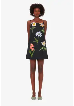 Leo Lin Leia Embroidered Mini Dress Size 10 for rent on The Volte - image 1