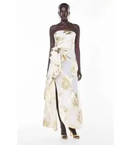 Manning Cartell Paved With Gold Gown White/Ivory Size 8