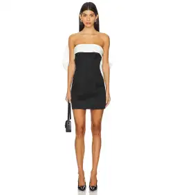 Rachel Gilbert Birdie Mini Dress Black & White Size 2/AU 10 for rent on The Volte - image 1