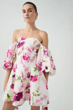 Aje Incarnation Mini Dress Fresh Flora Size AU 6 for rent on The Volte - image 2