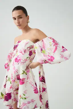 Aje Incarnation Mini Dress Fresh Flora Size AU 6 for rent on The Volte - image 3