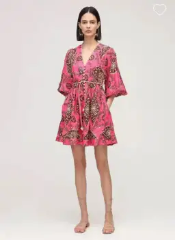 Zimmermann Lulu Plunge Printed Mini Dress for rent on The Volte - image 3