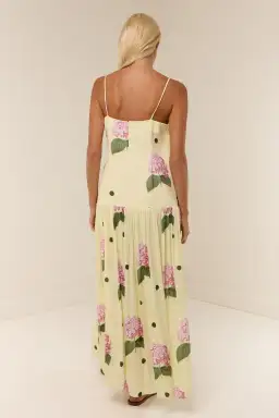 Palm Noosa Dropped Waist Bianca Dress Floral Size 8  for rent on The Volte - image 3