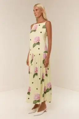Palm Noosa Dropped Waist Bianca Dress Floral Size 8  for rent on The Volte - image 4