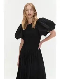 AJE Wisteria Midi Dress Black  Size 10  for rent on The Volte - image 2