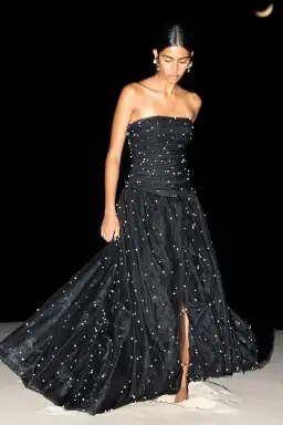  Aje Juniper Gown Black Size 6 for rent on The Volte - image 1