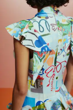 Alemais Aurelia Gown Multi Print Size 8 for rent on The Volte - image 3