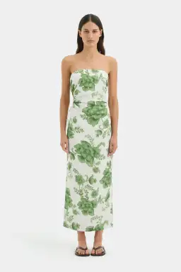 Sir Gardella Strapless Midi Dress for rent on The Volte - image 1