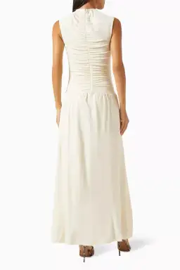 ANNA QUAN Fleur Maxi Dress Vanilla Cream 8  for rent on The Volte - image 5