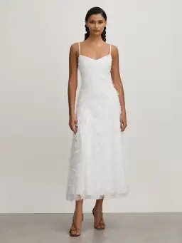 ANNA QUAN Stella Dress in Dandelion White 8  for rent on The Volte - image 1