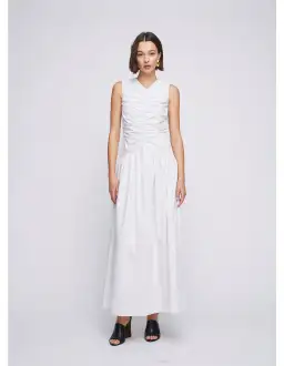 ANNA QUAN Arabella Maxi Dress Taupe Stripe 8 for rent on The Volte - image 5