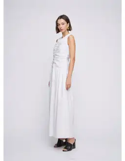 ANNA QUAN Arabella Maxi Dress Taupe Stripe 8 for rent on The Volte - image 6