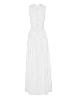 ANNA QUAN Arabella Maxi Dress Taupe Stripe 8 for rent on The Volte - image 8