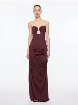 Paris Georgia Val Dress Oxblood Size XS for rent on The Volte - image 1