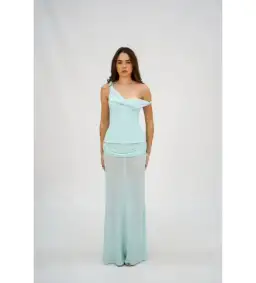 Natalie Rolt Cadence Maxi Gown Baby Blue Size 8
