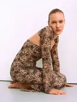 Paris Georgia Audrey Dress | Black/Nude Size S for rent on The Volte - image 3