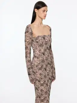 Paris Georgia Audrey Dress | Black/Nude Size S for rent on The Volte - image 2
