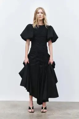 Aje Wisteria Midi Dress Black 12  for rent on The Volte - image 0