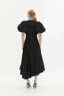 Aje Wisteria Midi Dress Black 12  for rent on The Volte - image 1