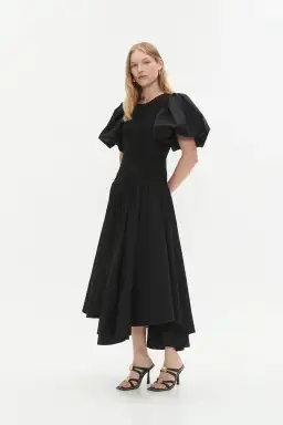 Aje Wisteria Midi Dress Black 12  for rent on The Volte - image 2