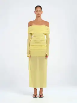 Benni Blaire Midi Dress Lemon Size 6