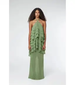 Third Form Gaia Tiered Maxi Dress in Juniper Size AU 8 for rent on The Volte - image 1
