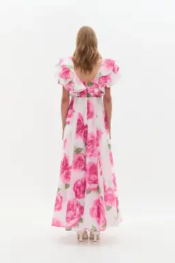Aje Olea Maxi Dress Soft Rose Light Size AU 4 for rent on The Volte - image 3