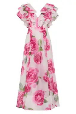 Aje Olea Maxi Dress Soft Rose Light Size AU 4 for rent on The Volte - image 5