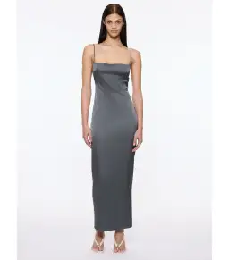 Paris Georgia Phoebe Slip Maxi Dress in Slate Size S / AU 8 for rent on The Volte - image 1
