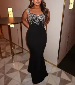 Vildane Kamerolli Maxi Dress Black Size AU 10 for rent on The Volte - image 2