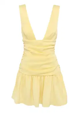 Sasha Therse Flora Mini Dress Yellow Size S/Au 8 for rent on The Volte - image 5