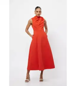 Mossman Cosmic Maxi Dress in Chilli Size AU 16