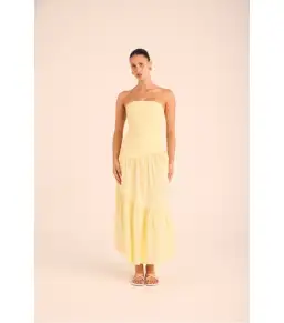Lakeyo Gilat Maxi Dress Yellow Size M / AU 10