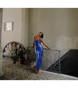 Rat & Boa Sapphire Maxi Dress Electric Blue Size AU 6