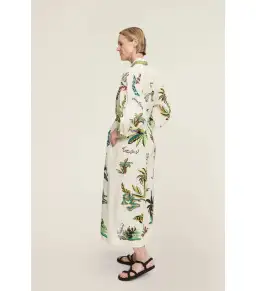 Alemais Day Dream Linen Midi Shirtdress Print Size AU 8  for rent on The Volte - image 4